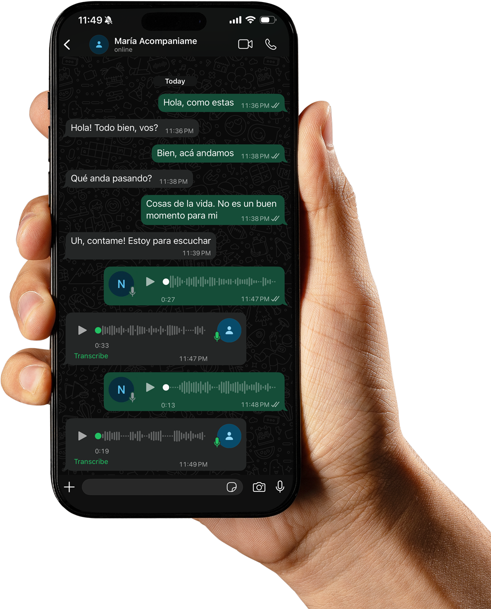 Acompaniame en WhatsApp
